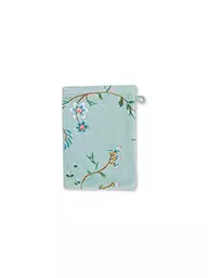 PIP STUDIO | Guante de baño LES FLEURS 16x22cm Caqui | Azul claro