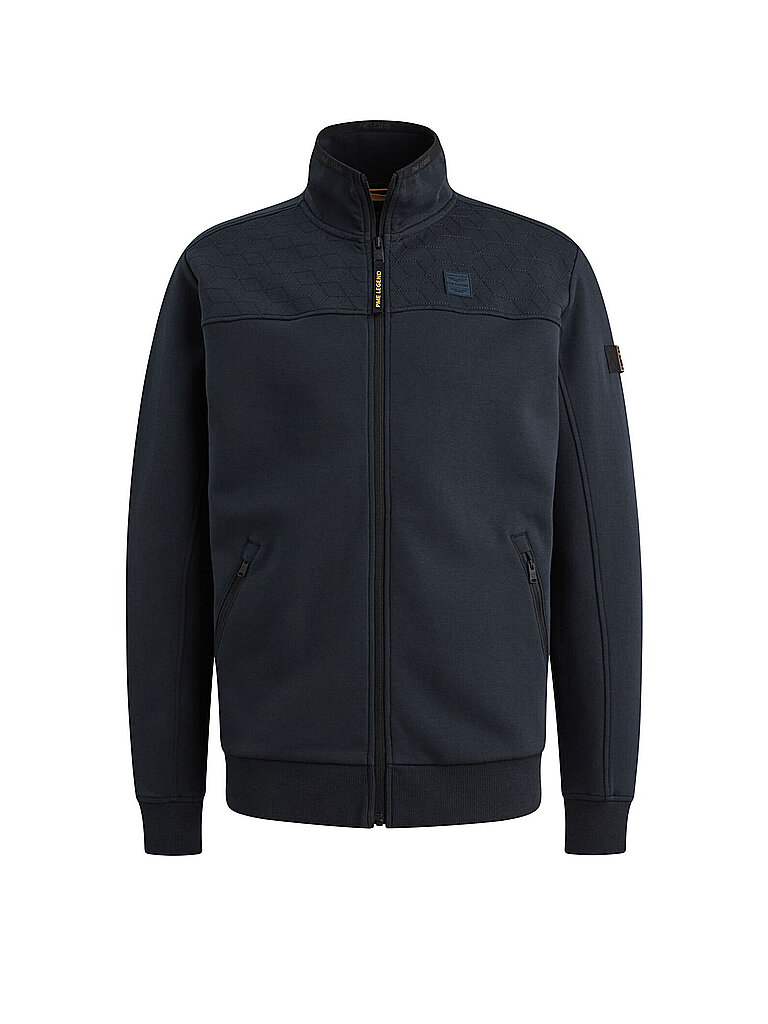 Sudadera con cremallera azul S