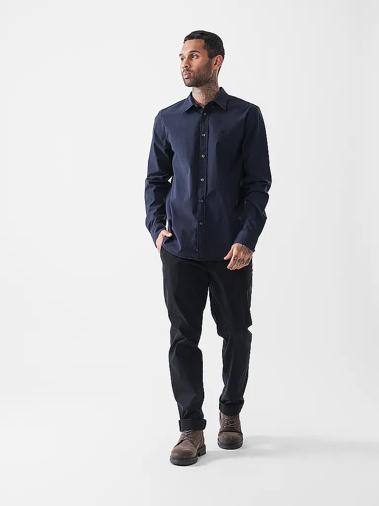 PME LEGEND | Camisa Regular Fit | Azul oscuro