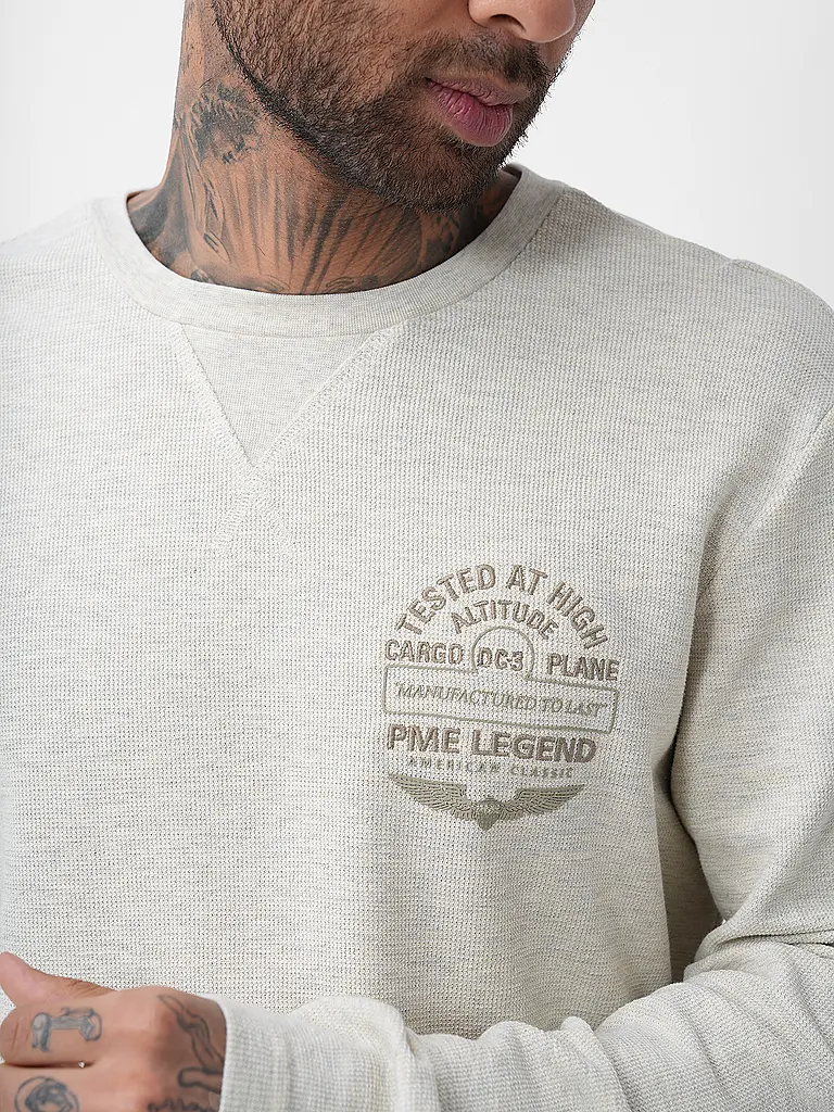 PME LEGEND | Langarmshirt  | Blanco