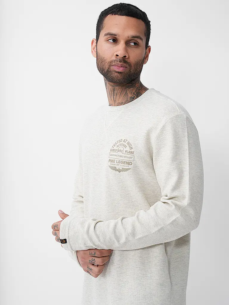PME LEGEND | Langarmshirt  | Blanco