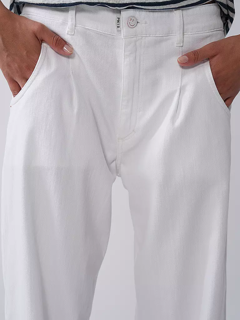 PNTS | Jeans Balloon Fit THE O SHAPE | Blanco