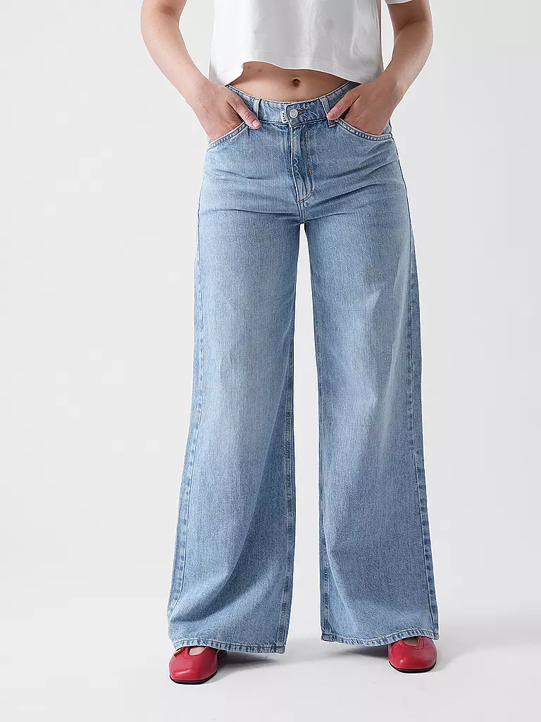 PNTS | Jeans de pierna ancha THE RAVER | Azul claro