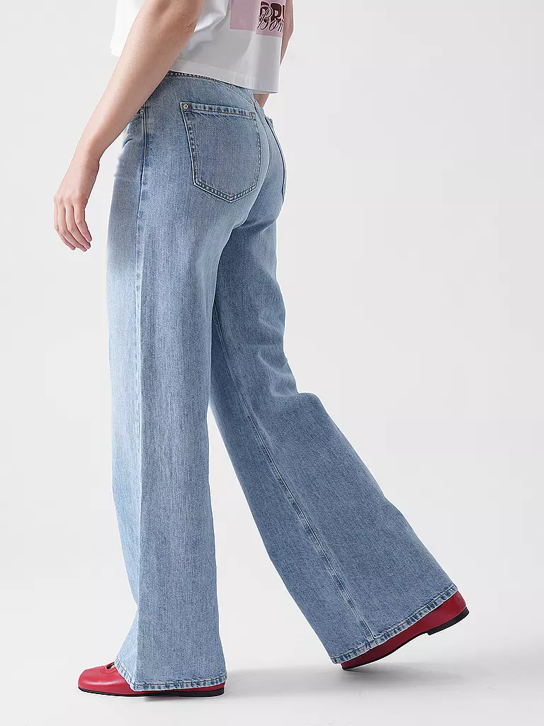 PNTS | Jeans de pierna ancha THE RAVER | Azul claro