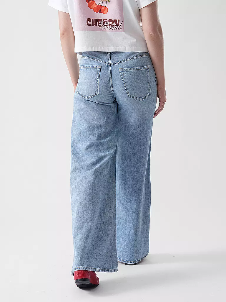 PNTS | Jeans de pierna ancha THE RAVER | Azul claro