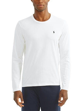 POLO RALPH LAUREN | Camiseta de pijama de manga larga blanca