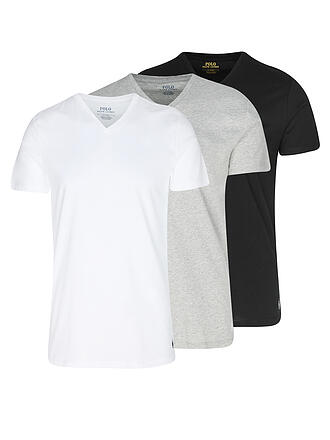 POLO RALPH LAUREN | Paquete de 3 camisetas blanco gris negro