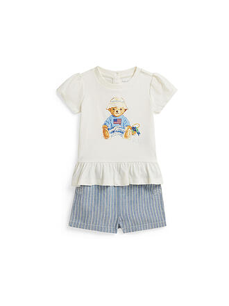 POLO RALPH LAUREN | Conjunto de bebé de 2 piezas, camiseta y pantalones cortos