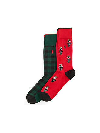 POLO RALPH LAUREN | Calcetines 2 unidades. BÄRCHEN 43-46 red hunter