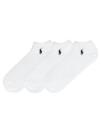 POLO RALPH LAUREN | Calcetines Sneaker Pack de 3 unidades. blanco