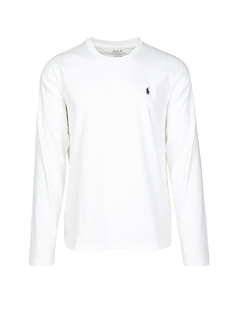 Camiseta de pijama de manga larga blanca blanco S