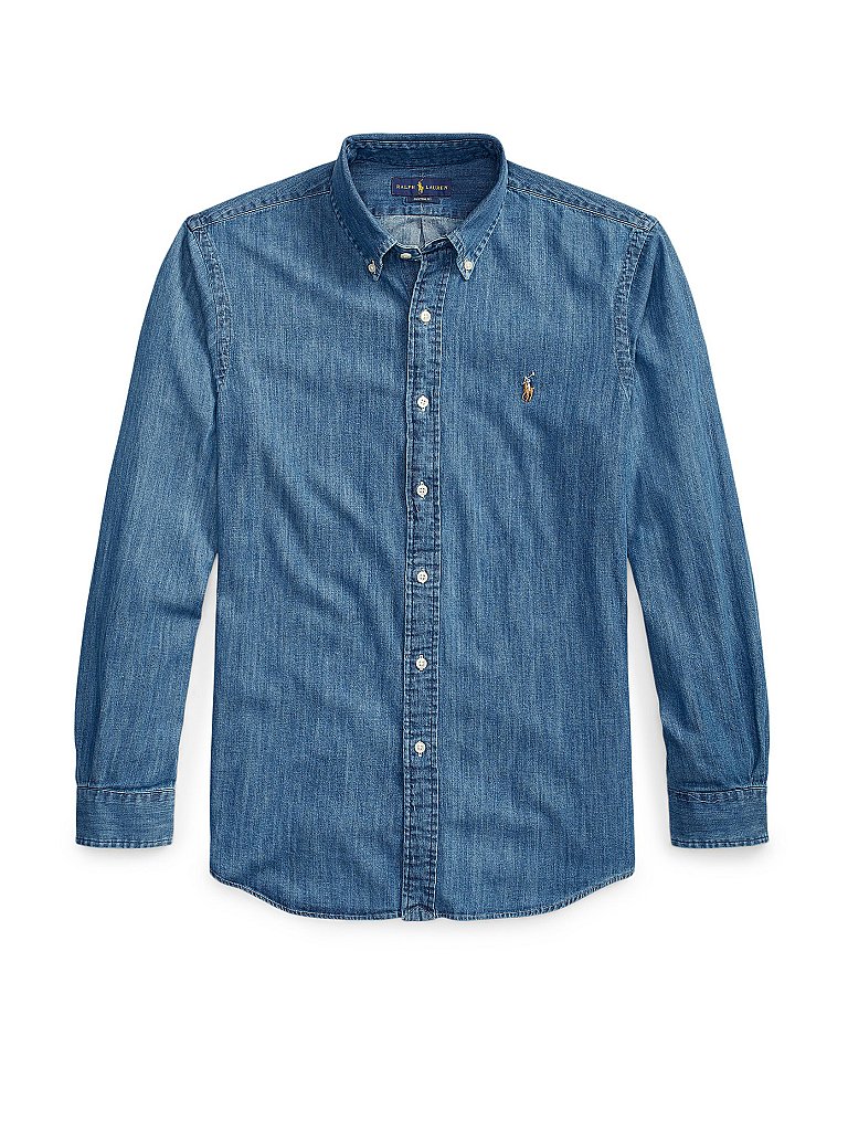 Camisa Custom Fit azul XXL