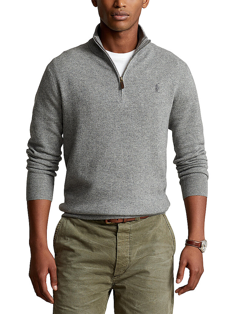 Jersey Troyer de corte regular gris claro XL