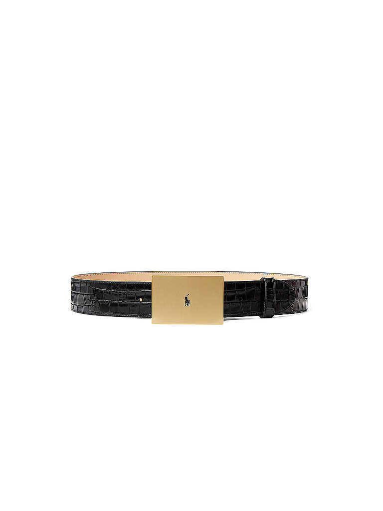 Polo Ralph Lauren Cinturón de cuero negro