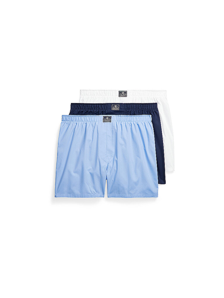 POLO RALPH LAUREN Boxershorts paquete de 3 blanco, azul claro, marino azul claro