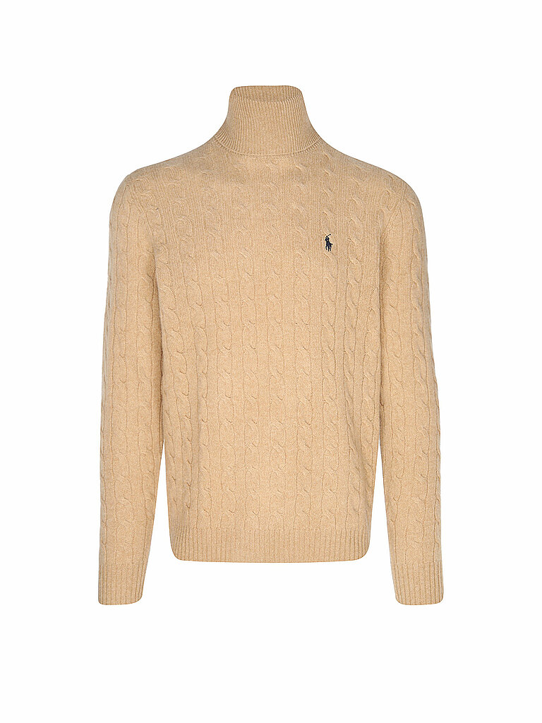 Jersey de cuello alto camel S