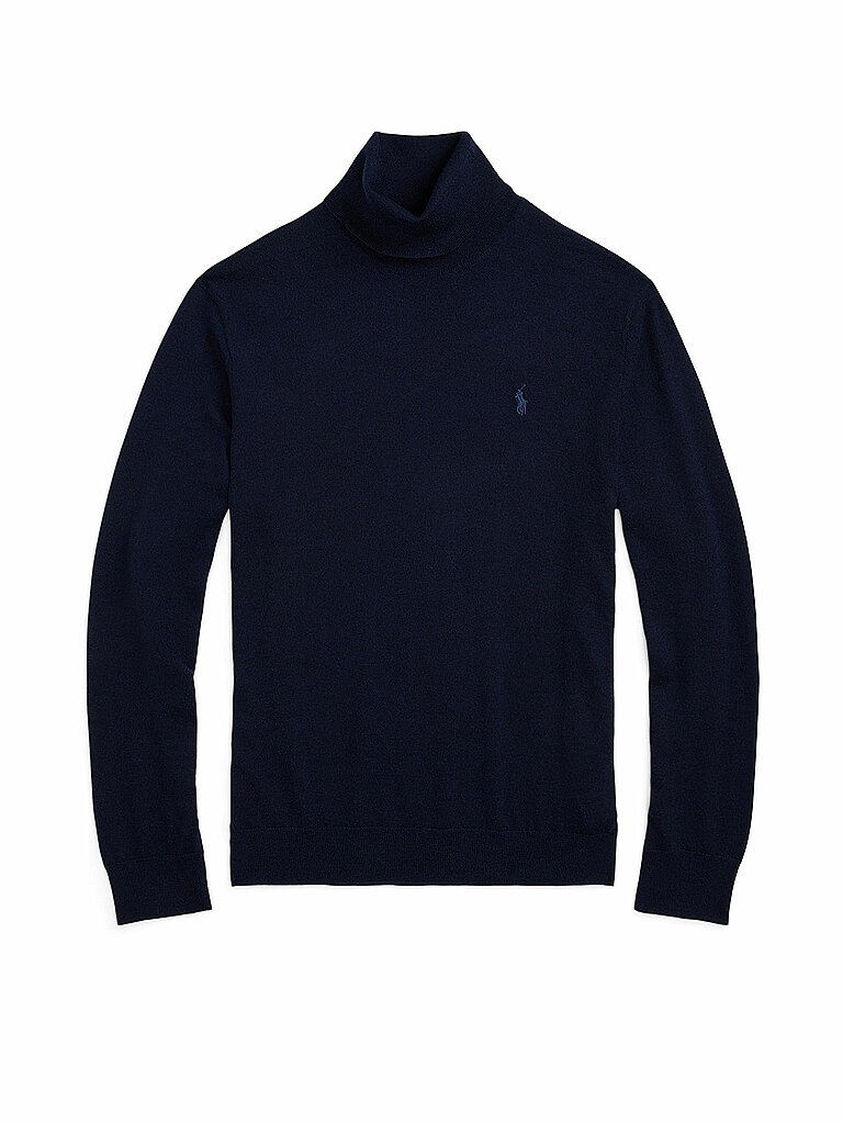 Jersey de cuello alto azul oscuro XL
