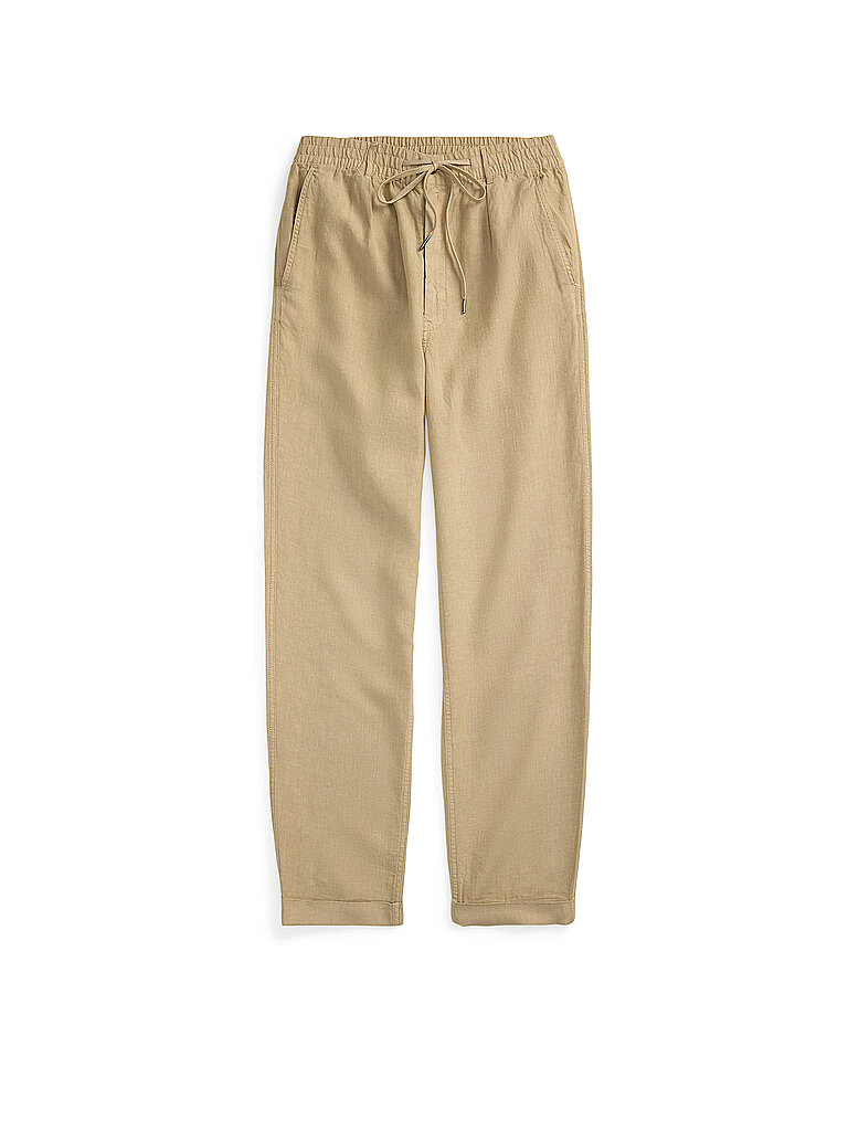 Pantalones de lino beige S