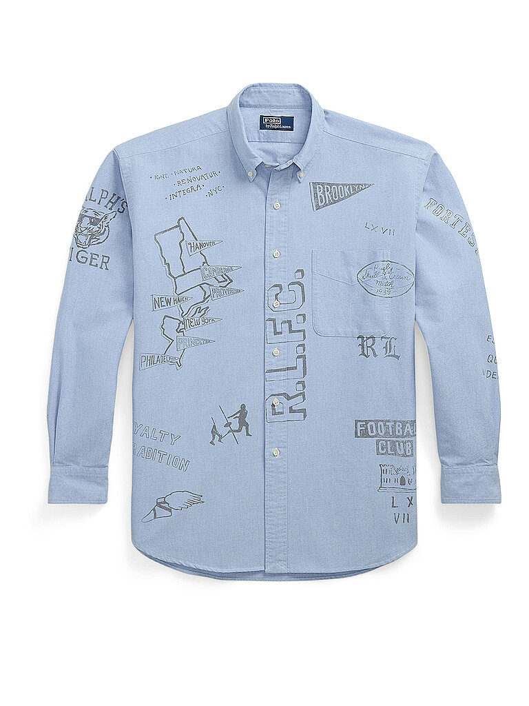 Polo Ralph Lauren Camisa vaquera azul claro