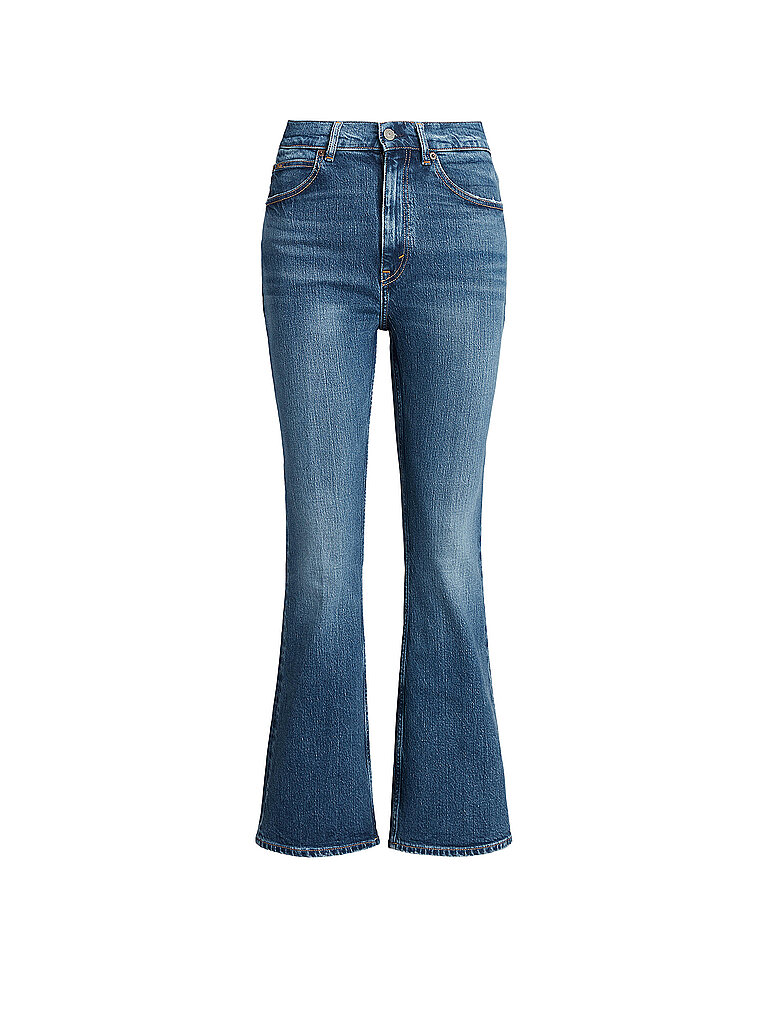 Jeans acampanados 7/8 azul 31