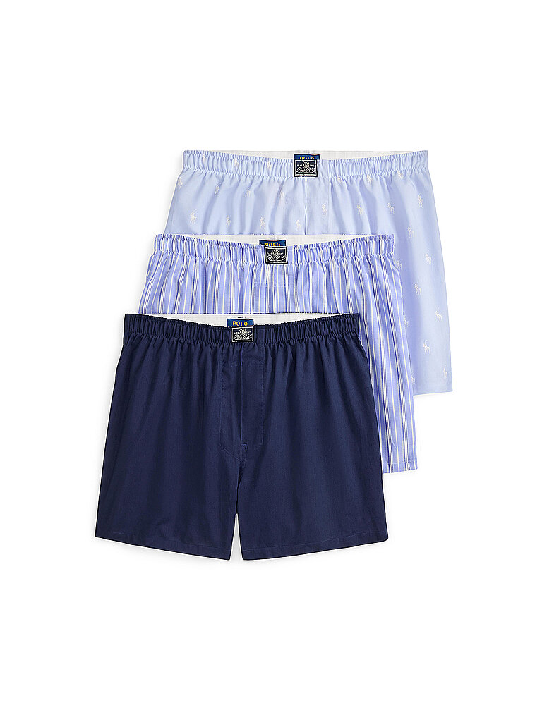 Polo Ralph Lauren Boxershorts Paquete de 3 azul aop azul