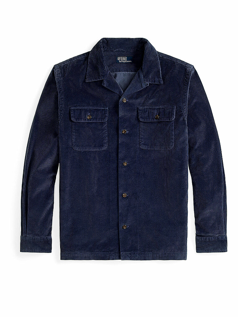 Sobrecamisa de pana azul oscuro XL