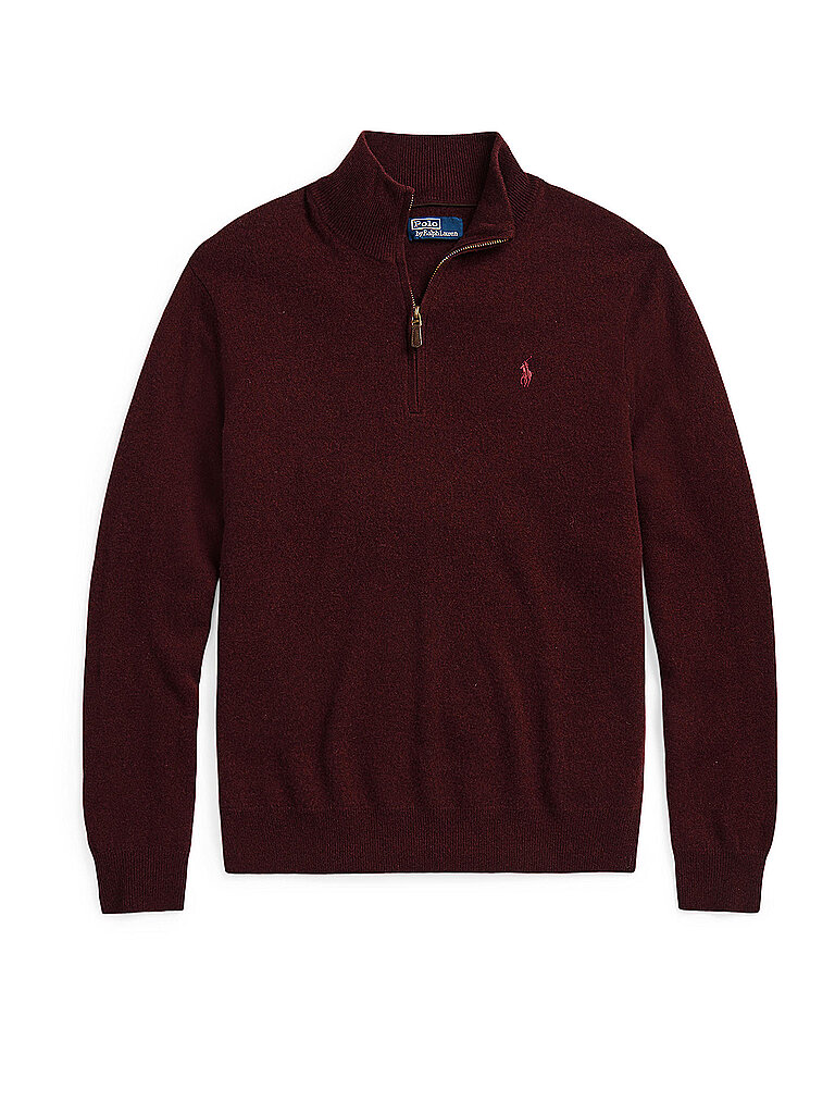 Polo Ralph Lauren Jersey Troyer rojo oscuro
