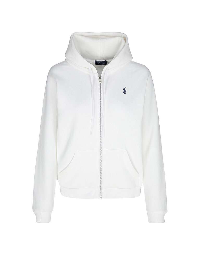 Sudadera con cremallera blanco XL