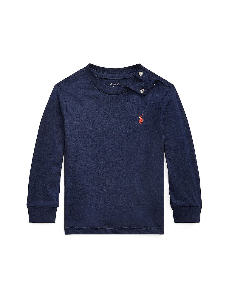 Polo Ralph Lauren Camiseta de manga larga para bebé azul oscuro