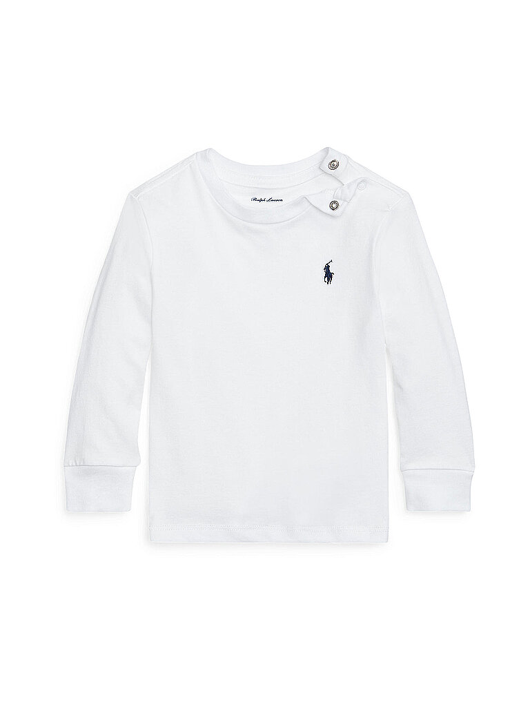 Polo Ralph Lauren Camiseta de manga larga para bebé blanco