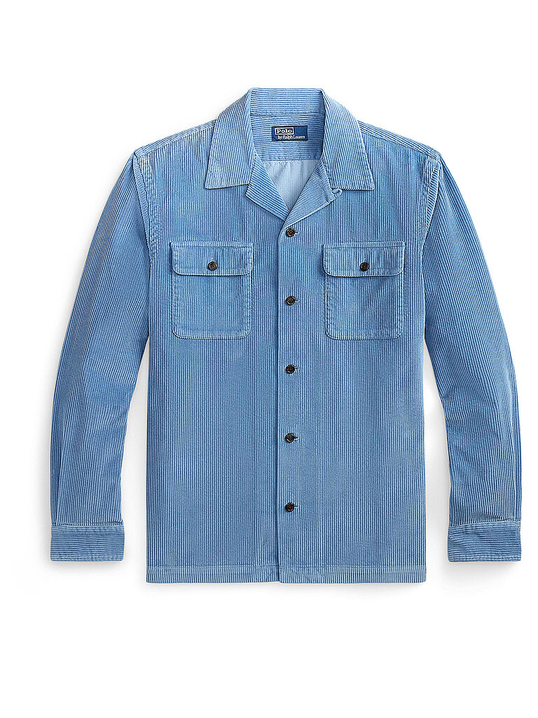 Sobrecamisa de pana azul claro M