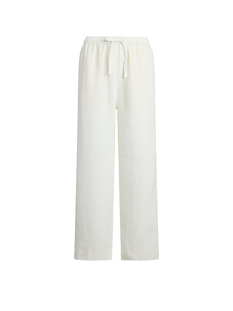 Pantalones de lino 7/8 blanco M