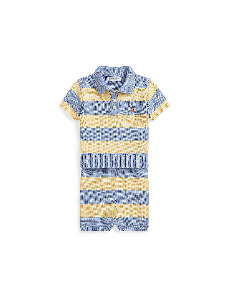 Polo Ralph Lauren Conjunto de bebé, camisa con pantalón amarillo