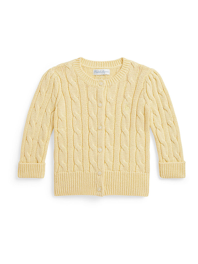Polo Ralph Lauren Cárdigan de punto para bebé amarillo