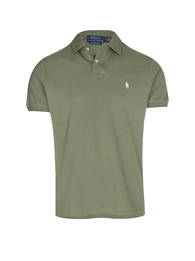 Poloshirt Custom Slim Fit oliva M