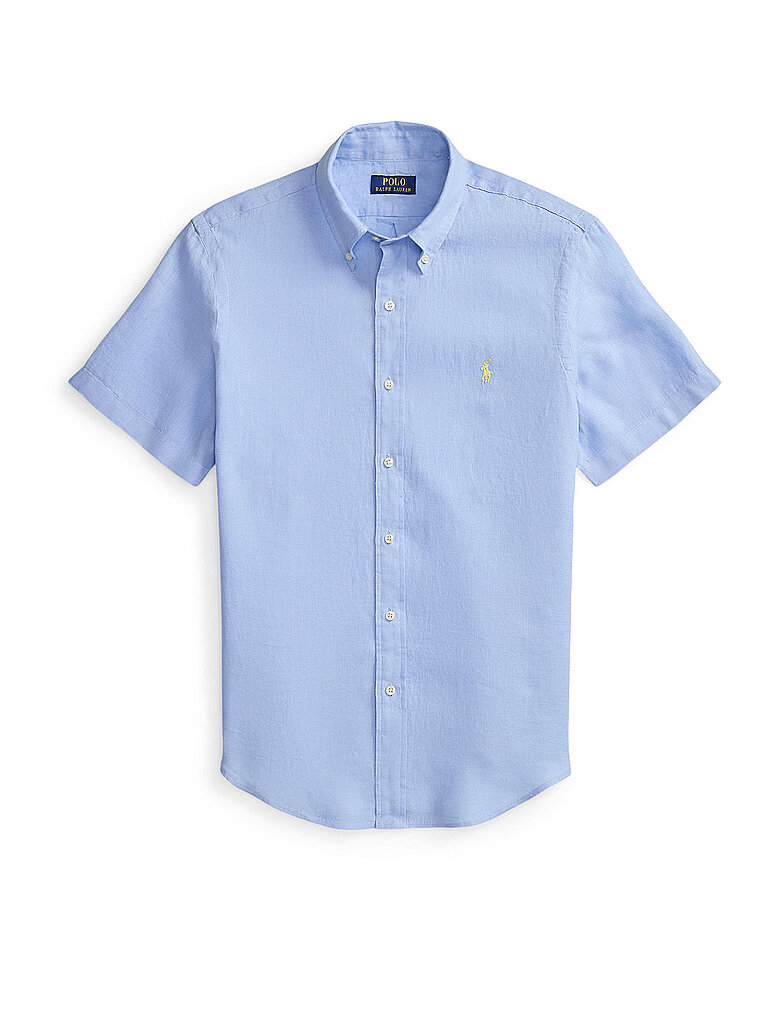 Camisa de lino azul claro XXL