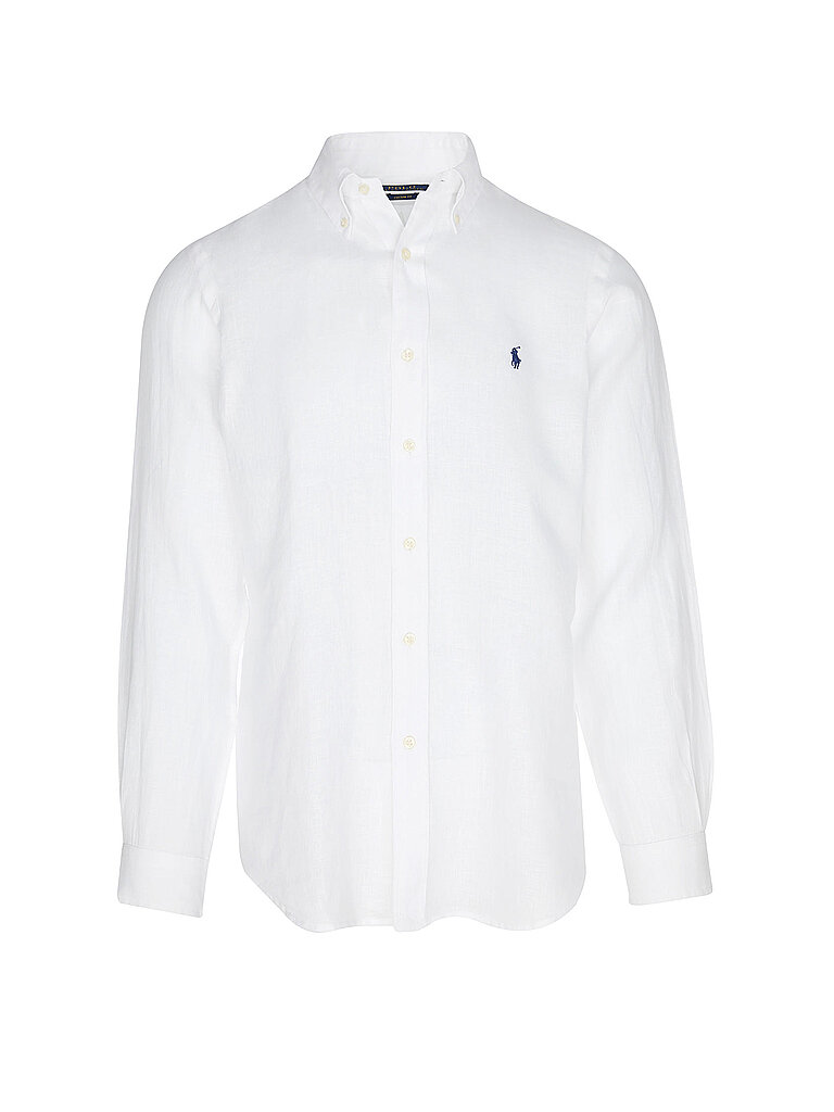 Camisa de lino Custom Fit blanco XL