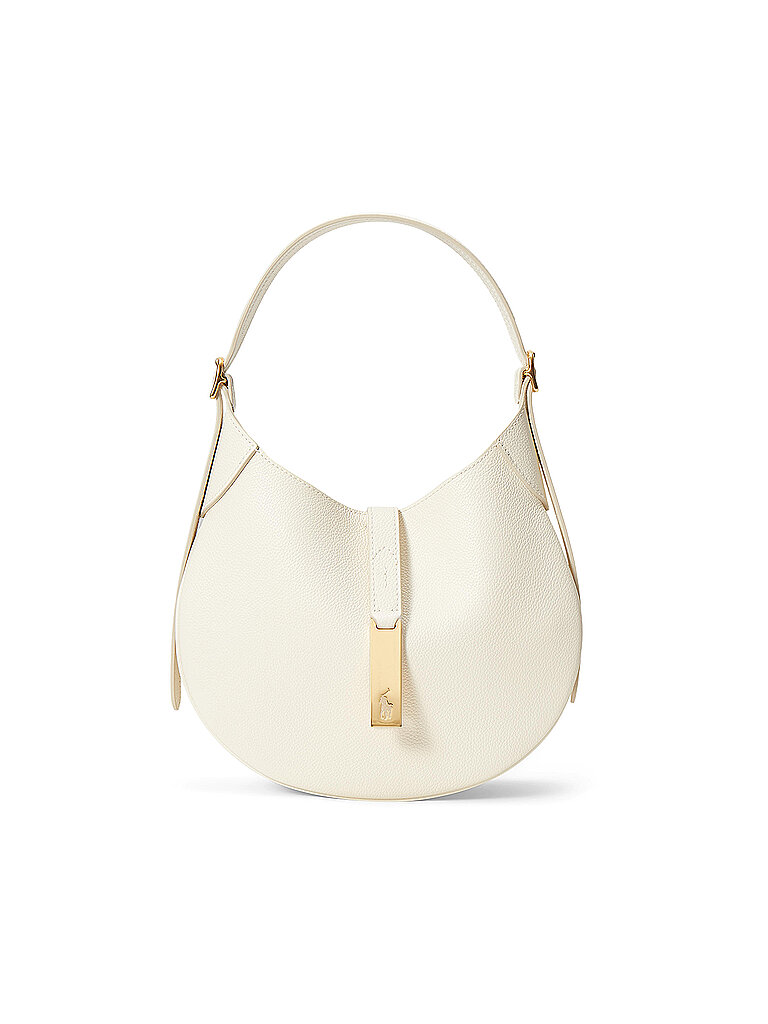 POLO RALPH LAUREN Bolso de cuero - Bolso de hombro pequeño crema