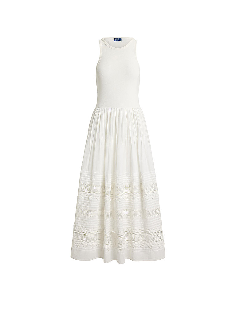 Ralph Lauren Midikleid blanco XL