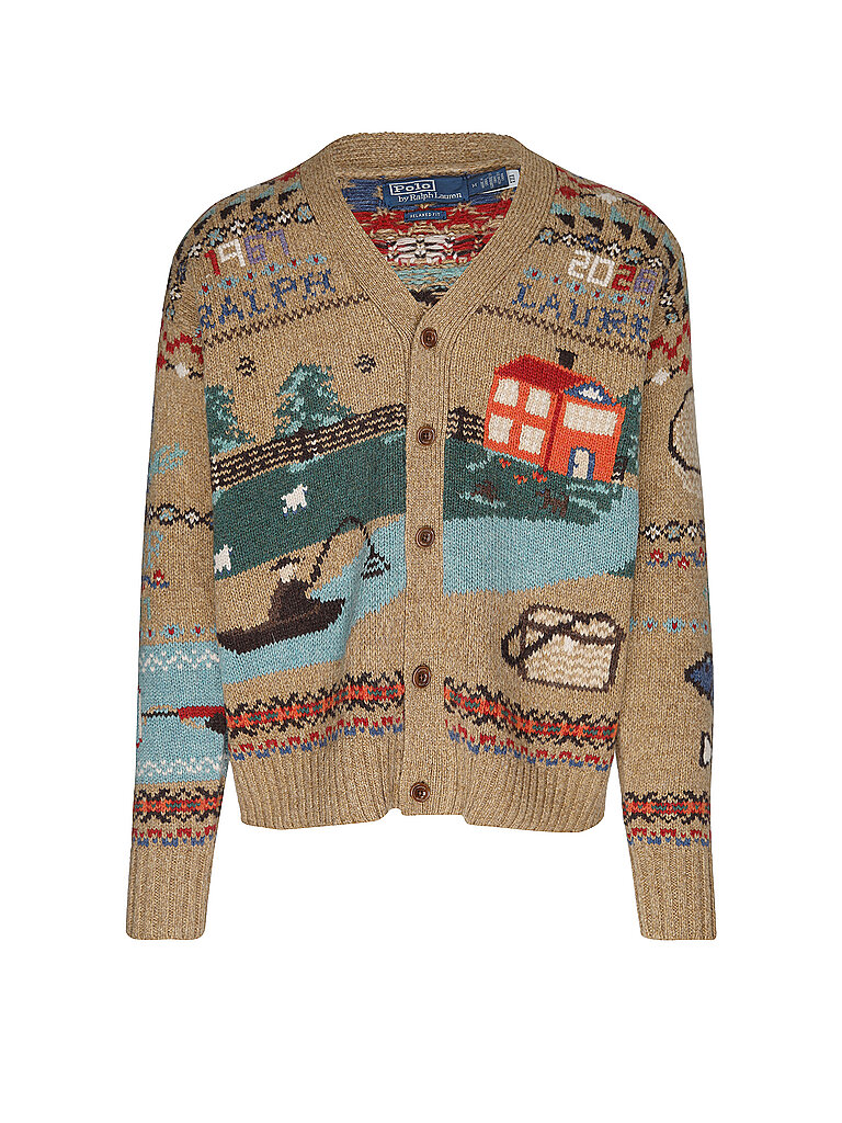 Polo Ralph Lauren Cárdigan marrón claro