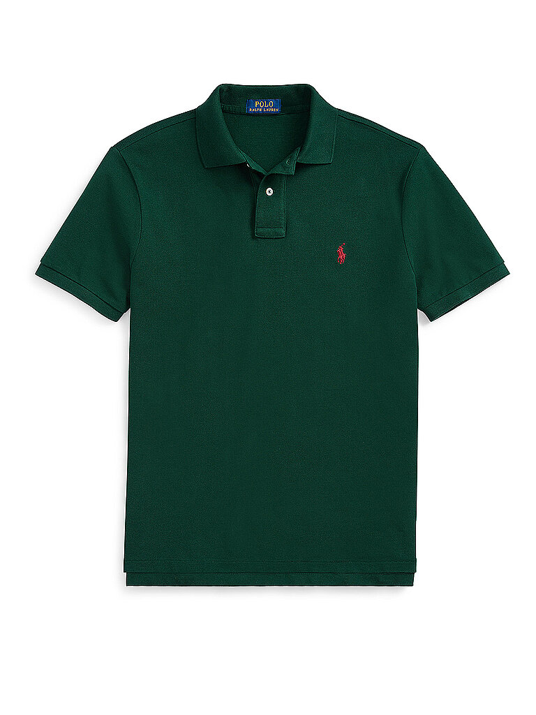 Polo Custom Slim Fit verde oscuro L