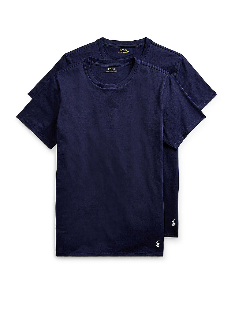 Camiseta, paquete de 2, azul marino azul oscuro L