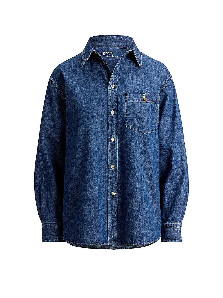 POLO RALPH LAUREN Blusa vaquera azul | L