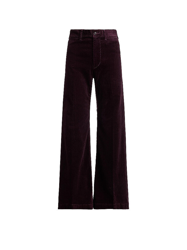Polo Ralph Lauren Pantalones de pana Flared Fit rojo oscuro