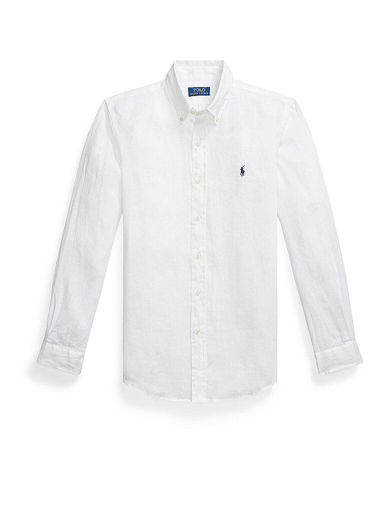 Camisa de lino Custom Fit blanco L