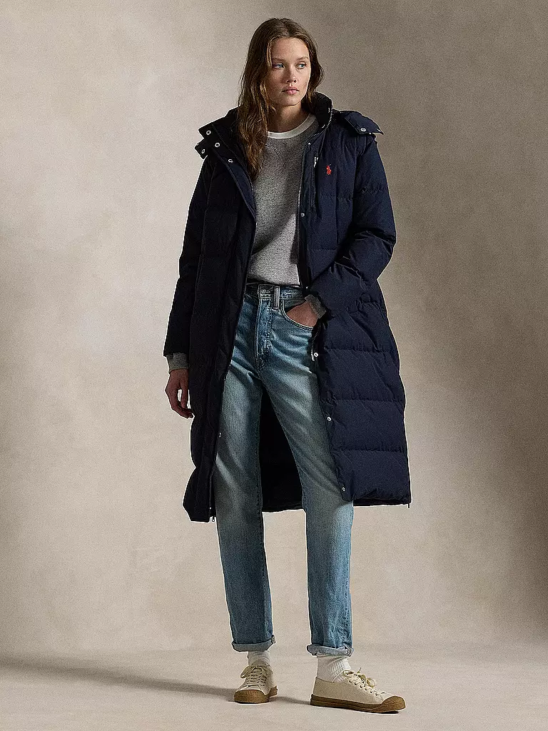 POLO RALPH LAUREN | Abrigo acolchado de plumón | Azul oscuro