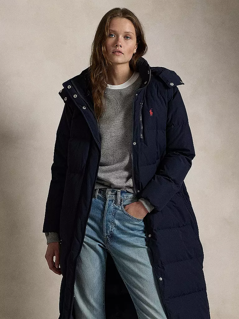 POLO RALPH LAUREN | Abrigo acolchado de plumón | Azul oscuro