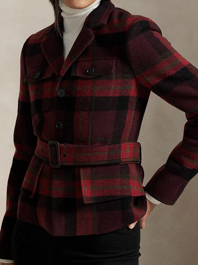 POLO RALPH LAUREN | Blazer | Rojo oscuro