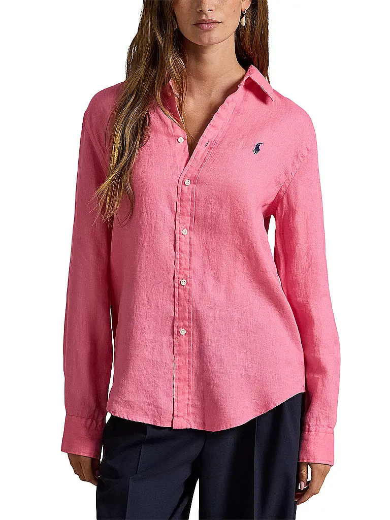 POLO RALPH LAUREN | Blusa camisera
Marca: POLO RALPH LAUREN
Color: rosa
Categorías: Moda, Mujer

Largo de la manga: Manga larga
Material: Lino
Forma del cuello: Cuello de camisa
Diseño: Liso
Corte (Prenda superior): Regular
Estilo: Casual
Detalles: Logo | Fucsia