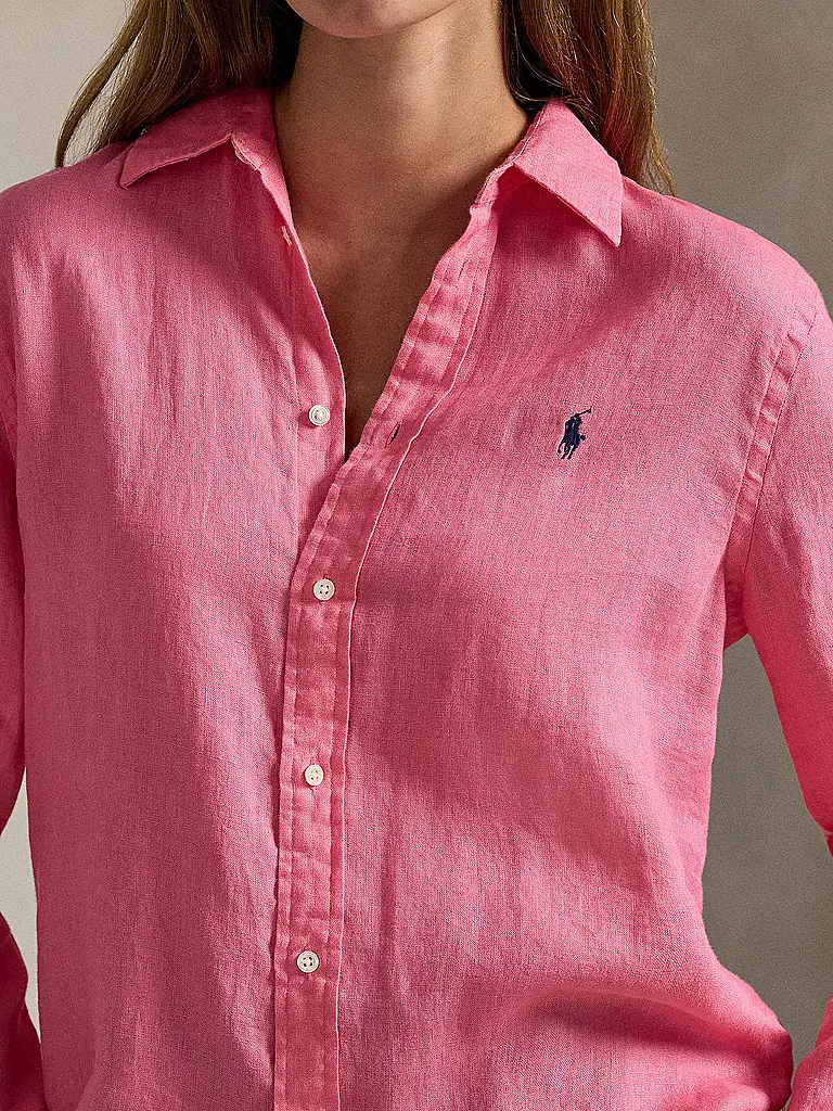 POLO RALPH LAUREN | Blusa camisera
Marca: POLO RALPH LAUREN
Color: rosa
Categorías: Moda, Mujer

Largo de la manga: Manga larga
Material: Lino
Forma del cuello: Cuello de camisa
Diseño: Liso
Corte (Prenda superior): Regular
Estilo: Casual
Detalles: Logo | Fucsia
